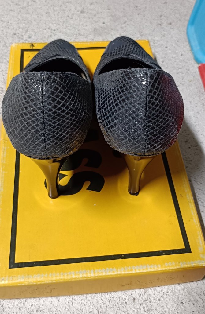 Gri Platform Topuklu Ayakkabı - Görsel 4