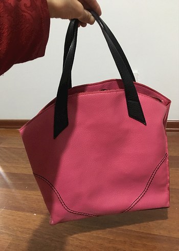 Pembe suni Deri Kadın Çanta