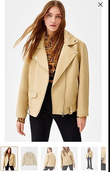 Bershka deri ceket