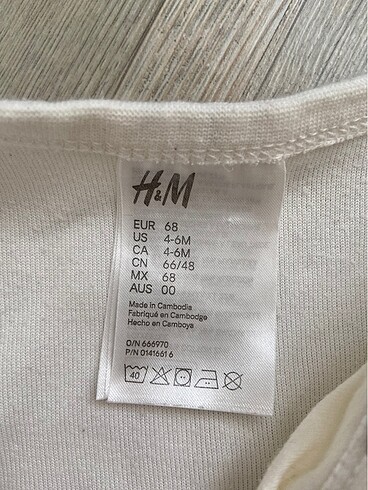 6 Ay Beden H&M tulum