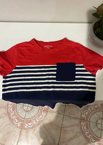 Kırmızı Erkek Kısa Kollu Pamuklu Tişört - Görsel 3