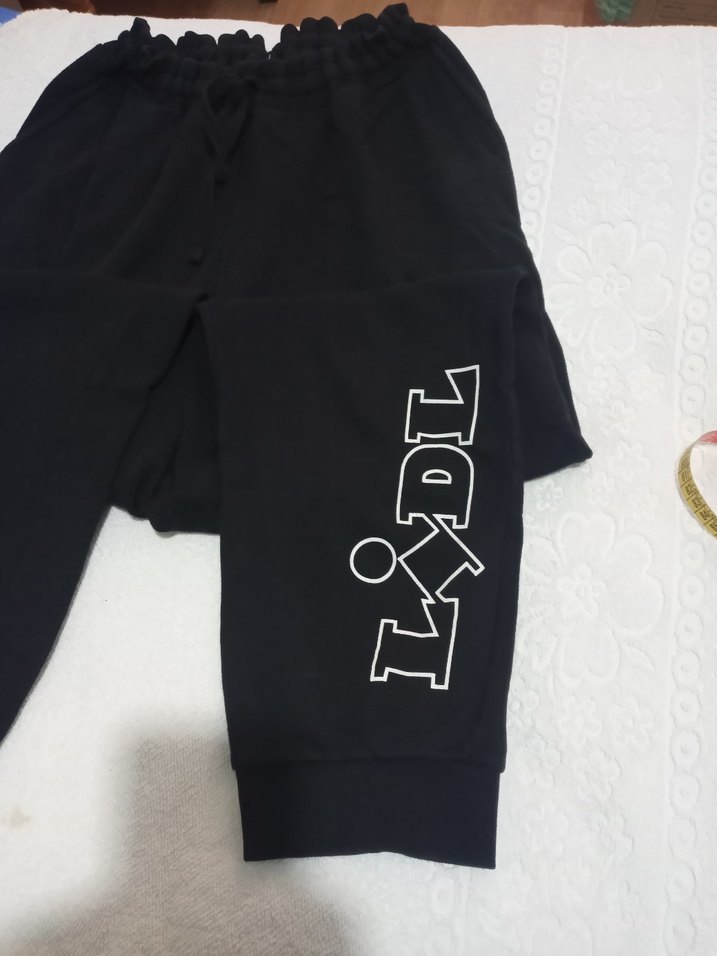 Siyah Baskılı Erkek Eşofman Altı - Görsel 3