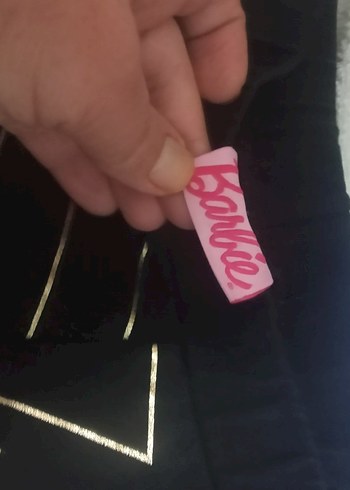 Siyah Baskılı Kız Çocuk Tayt - Görsel 3