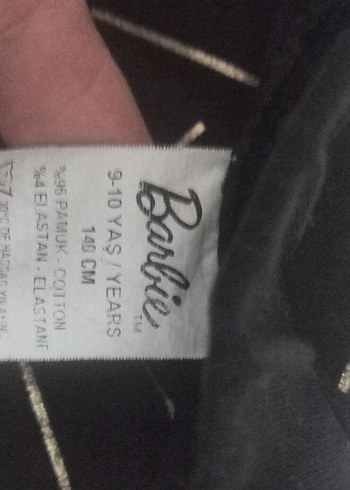 Siyah Baskılı Kız Çocuk Tayt - Görsel 5