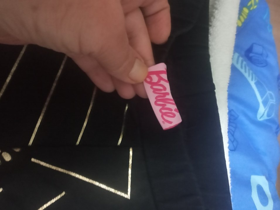 Siyah Baskılı Kız Çocuk Tayt - Görsel 3