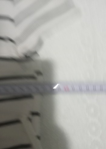 Kız Çocuk Beyaz Çizgili Kısa Kollu Tişört - Görsel 2