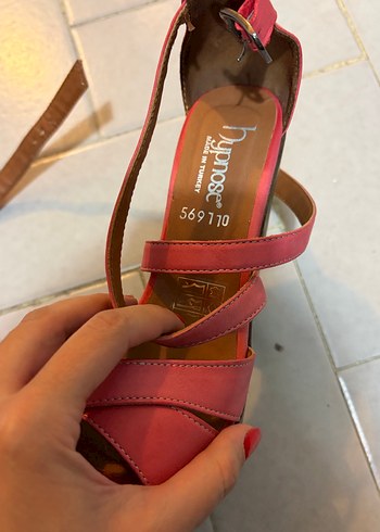 Pembe Platform Topuklu ayakkabı - Görsel 5