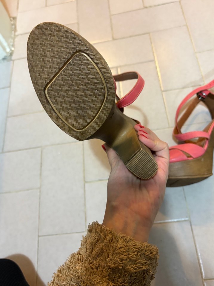 Pembe Platform Topuklu ayakkabı - Görsel 3