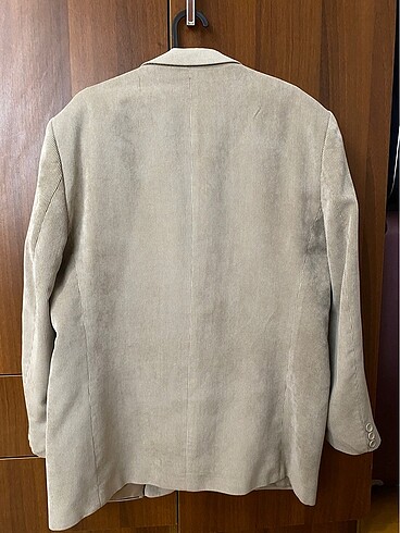 l Beden camel Renk Kadife blazer