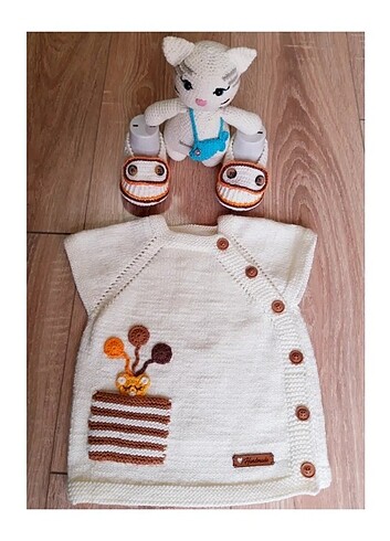 Örgü bebek takımı 