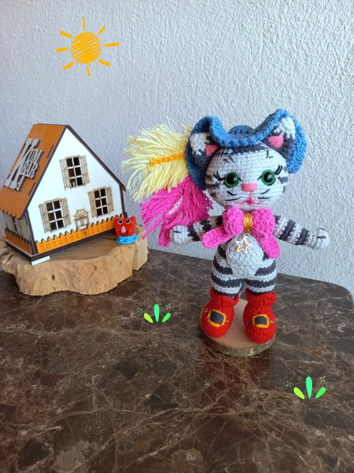 Amigurumi Çizmeli Kedi - Görsel 4