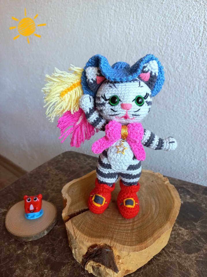 Amigurumi Çizmeli Kedi - Görsel 2