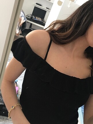 H&M siyah askılı