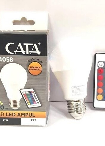 9 W RGB LED AMPÜL CATA CT-4058