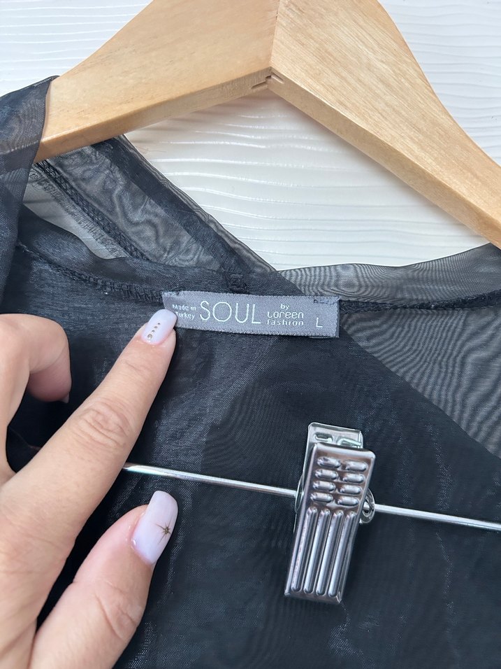 Gri Uzun Transparan Kadın Yağmurluk - Görsel 2