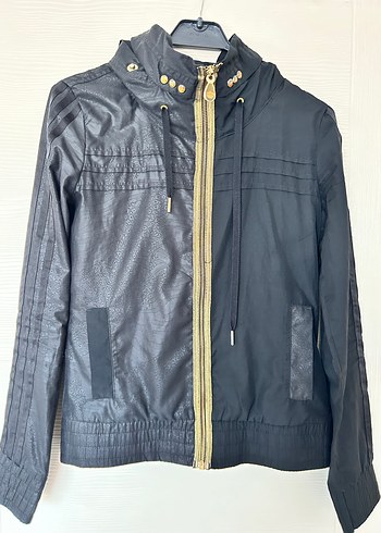 Adidas Siyah Fermuarlı Kadın Midi Ceket
