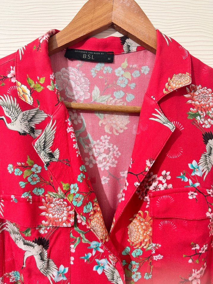 Pembe Çiçekli Uzun Bohem Elbise - Görsel 2