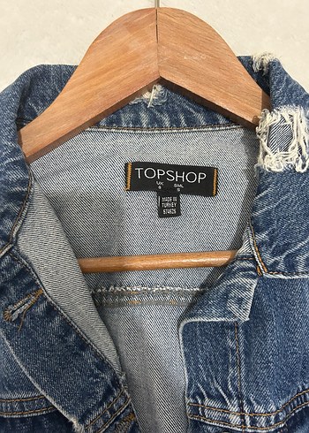 Kadın Lacivert Denim Ceket - Topshop