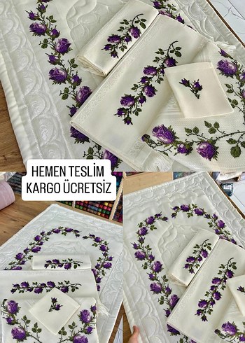  işlenmiş bohça takımı