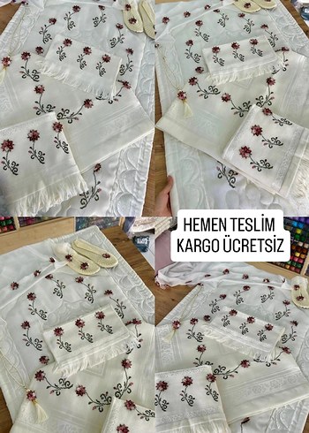 işlenmiş bohça takımı