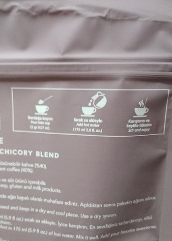 Bordo Nutriplus Chicory Kahve Paketi 100g - Görsel 2