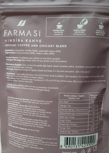 Bordo Nutriplus Chicory Kahve Paketi 100g - Görsel 3