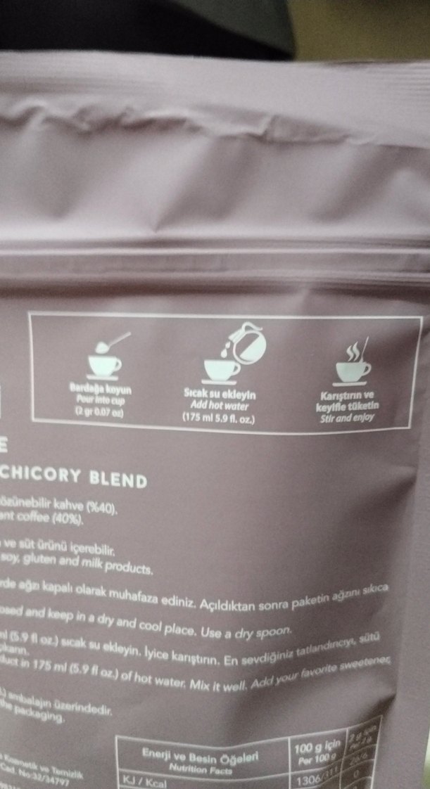 Bordo Nutriplus Chicory Kahve Paketi 100g - Görsel 2