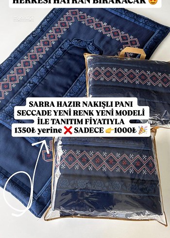 Nakış İşlemeli Çok Renkli seccade - Görsel 6