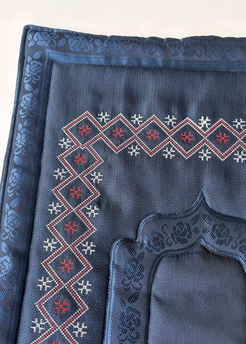 Nakış İşlemeli Çok Renkli seccade - Görsel 14