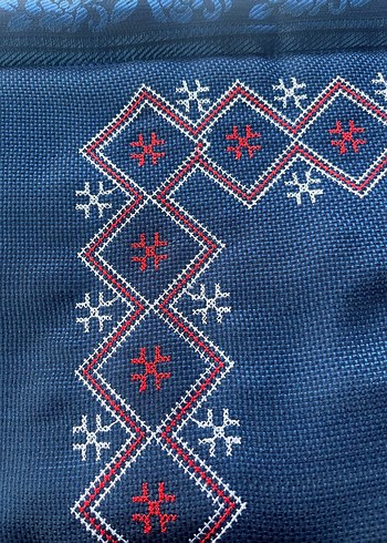 Nakış İşlemeli Çok Renkli seccade - Görsel 8