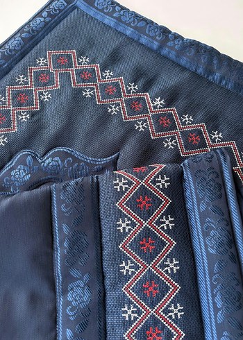 Nakış İşlemeli Çok Renkli seccade - Görsel 12