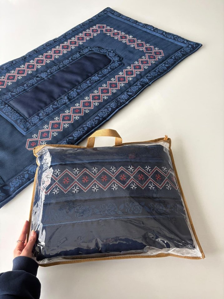 Nakış İşlemeli Çok Renkli seccade - Görsel 4