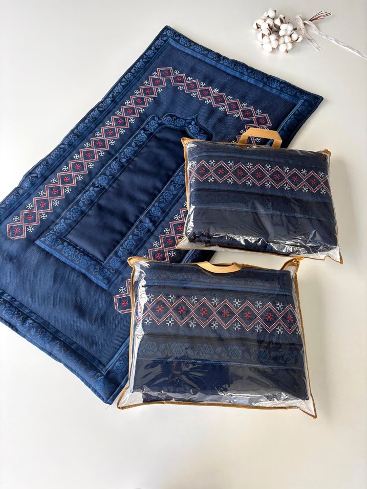 Nakış İşlemeli Çok Renkli seccade - Görsel 3