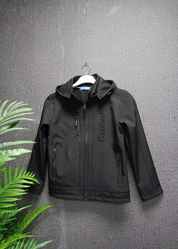 Siyah Kapüşonlu Fermuarlı Erkek çocuk Mont - Görsel 2