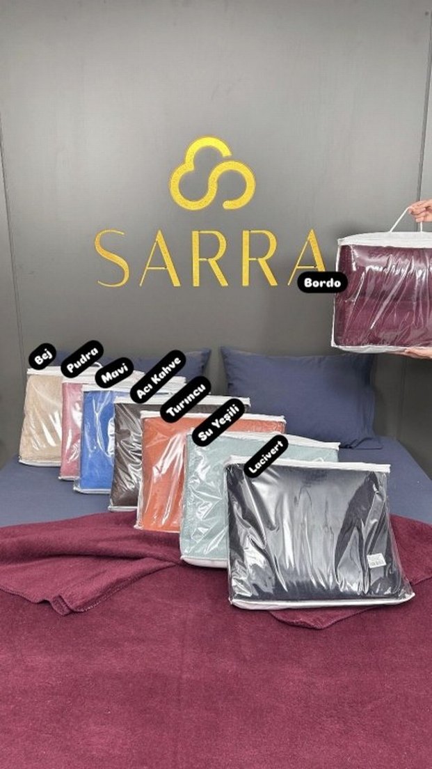 Pastel Beyaz Düz Yatak Örtüsü - Görsel 4