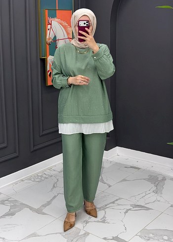 Lacivert Rahat Kesim Kadın Takım - Görsel 3