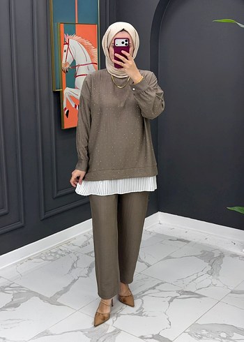 Lacivert Rahat Kesim Kadın Takım - Görsel 2