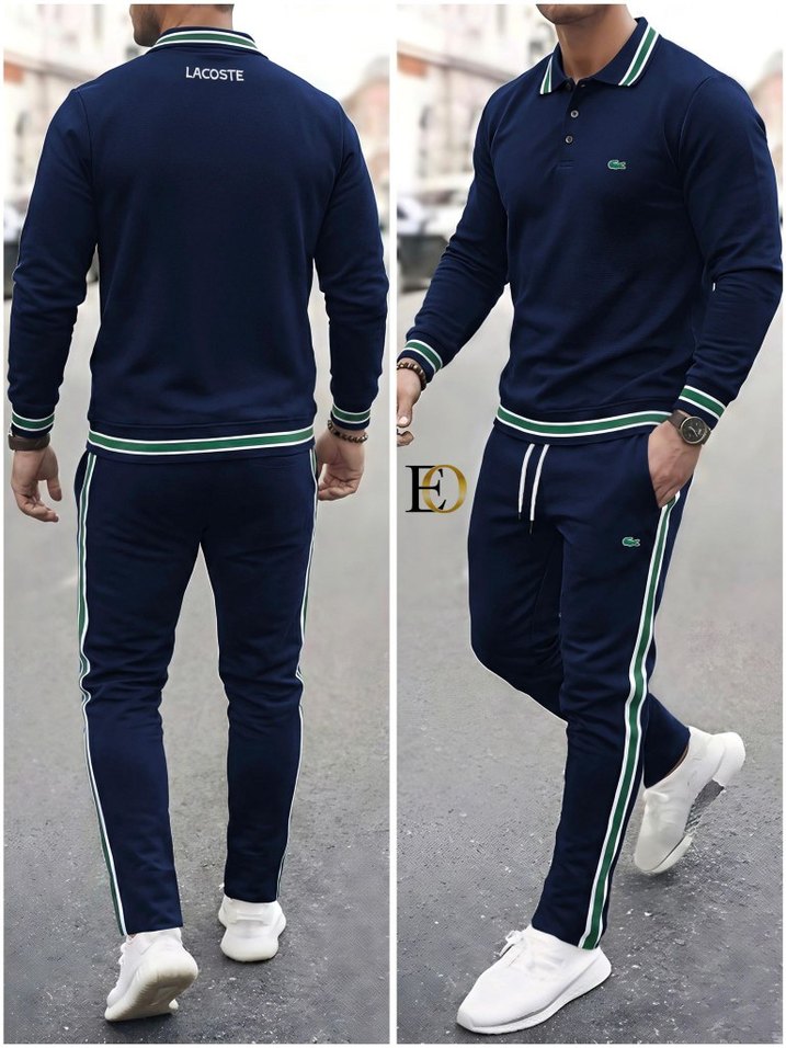 Lacoste Erkek Çizgili Eşofman Takımı - Görsel 2