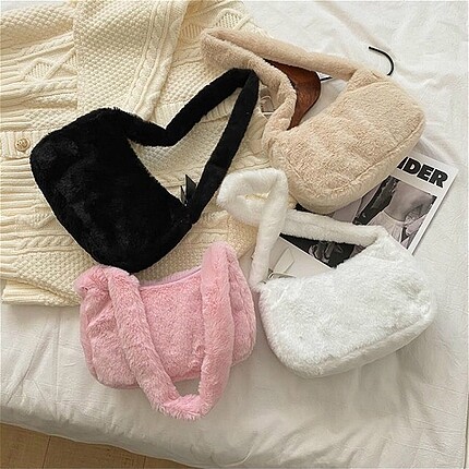 Zara Peluş baget çanta