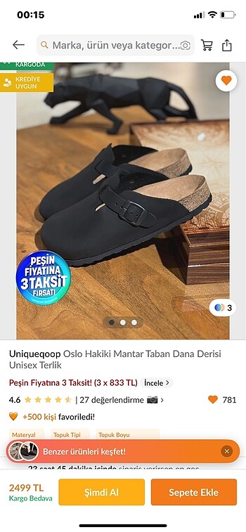 Uniqueqoop Oslo hakiki mantar taban terlik