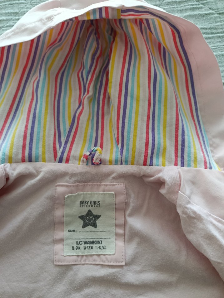 18-24 Kız Çocuk Pembe Yağmurluk - Görsel 3