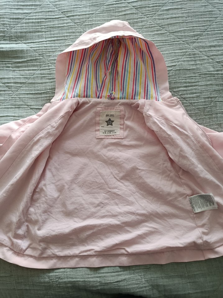 18-24 Kız Çocuk Pembe Yağmurluk - Görsel 2