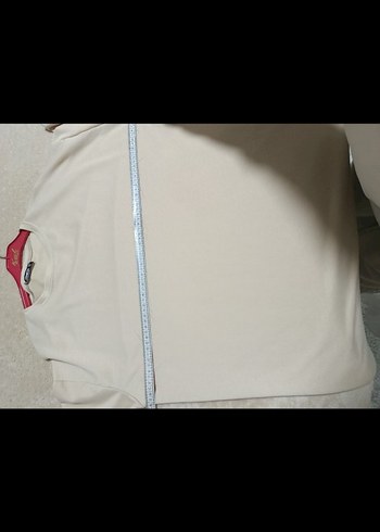 Bej Uzun Kollu Midi penye Tunik - Görsel 5