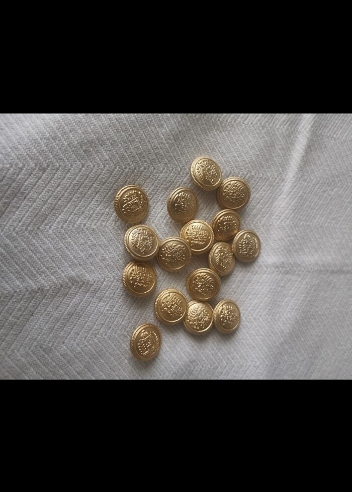 1.kalite gold metal düğme - Görsel 2