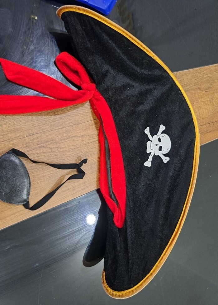 Korsan şapka ve göz bandı - Görsel 2