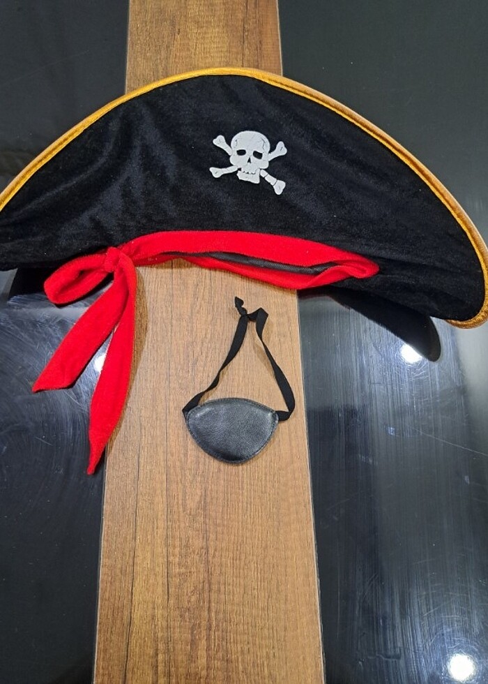 Korsan şapka ve göz bandı - Görsel 5