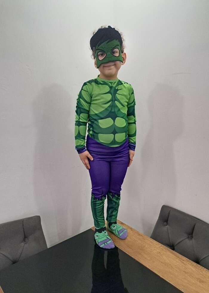 Hulkman çocuk kostümü  - Görsel 2