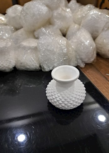 Pastel Mor Renkli Dekoratif Vazo - Görsel 7