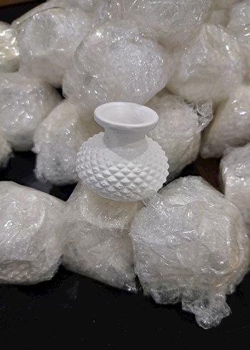 Pastel Mor Renkli Dekoratif Vazo - Görsel 6