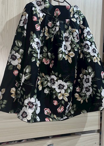 Çiçek Desenli Bohem Kadın Uzun Kimono - Görsel 2